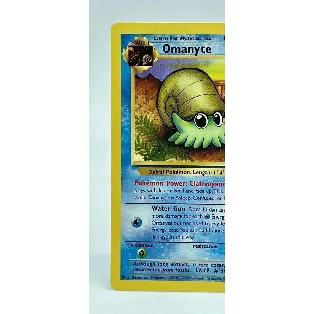 Omanyte 52/62 Fossil Set Vintage 1999 Non Holo Pokémon‎ Card WOTC NM